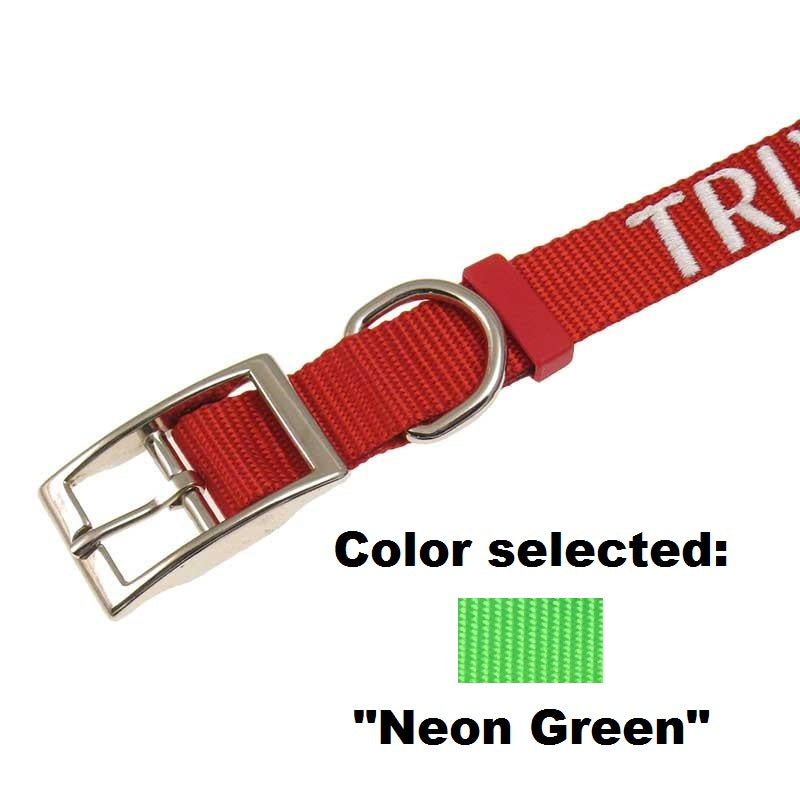 Dog Collar - 1" Width - Personalized Embroidery (Traditional Style), - Lucky Pet
